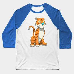 Tiger with Butterfly Baseball T-Shirt